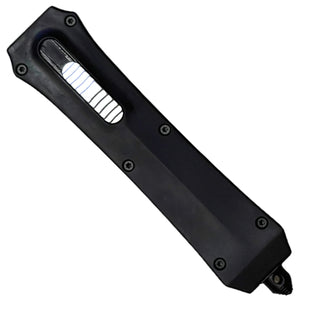 9.4" Automatic OTF Out the Front Double-Sided serrated Blade -Black