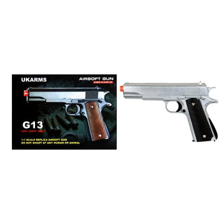 Silver M1911 - G13 Metal Spring Airsoft Pistol