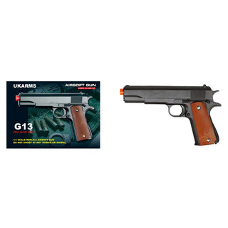 Black M1911 - G13 Metal Spring Airsoft Pistol