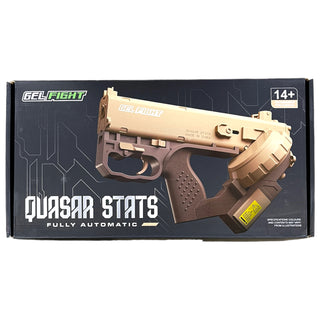 Gel Fight Quasar Stats Fully Automatic Gel Blaster- TAN