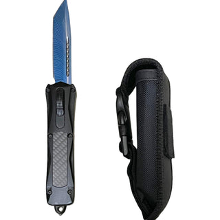 Automatic Straight Tanto Edge OTF - Blue & Black
