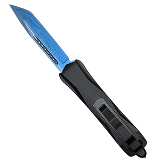 Automatic Straight Tanto Edge OTF - Blue & Black