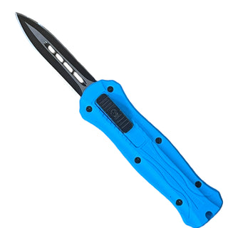5.3" Automatic Micro OTF Double-Sided Blade -Light Blue