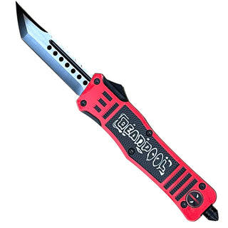 9" Automatic OTF Out the Front Tanto Blade Deadpool