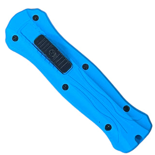 5.3" Automatic Micro OTF Double-Sided Blade -Light Blue