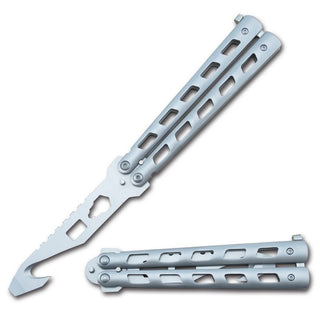 8.5″ Butterfly Tool Steel Matte Silver Vented Handle