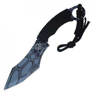 10.25” Fixed Blade Skull Hunting Knife Black