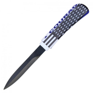 6.5" Thin Blue Line Comb Knife