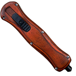 Automatic OTF (Out The Front) double sided Blade -Brown