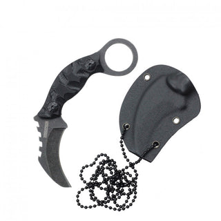 4.5" All Black Karambit Neck Knife