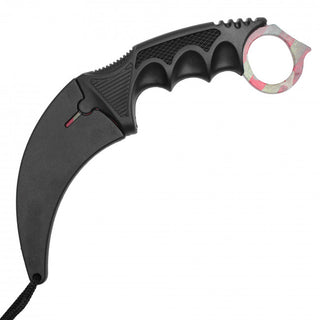 9" USA Flag Karambit Fixed Blade Neck Knife
