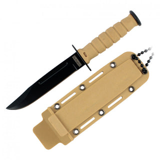 6" Drop Point Neck Knife with Sheath (Desert Camo)