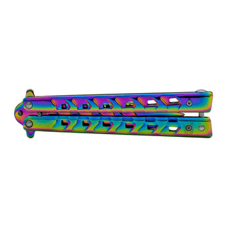 Titanium Stainless Steel Tactical Tech Balisong Butterfly Folding Pocket Knife