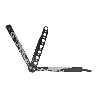 Black Knight Non-Sharpened Stainless Steel Practice Butterfly Balisong