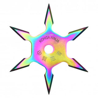 6-Point Rainbow Throwing Stars (3PC)