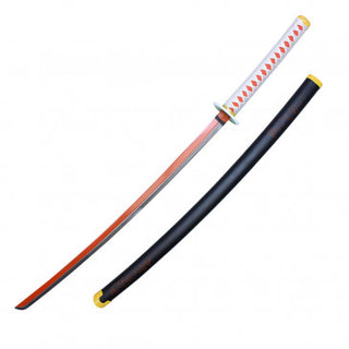 41” Non-Sharpened Orange & Green Fantasy Sword with Steel Blade