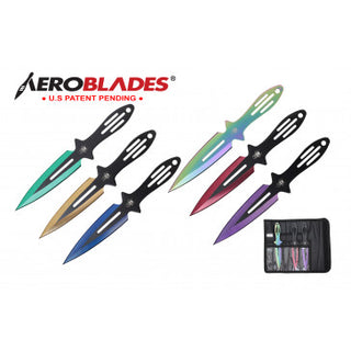6.5" 6pc Set Assorted Color Thrower