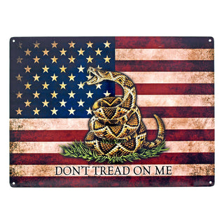 Don't Tread on Me Metal Tin Sign