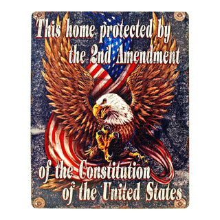 2nd Amendment Metal Sign