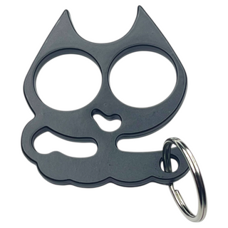 Kitty Cat Keychain-Black