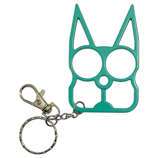 Cat Keychain- Teal