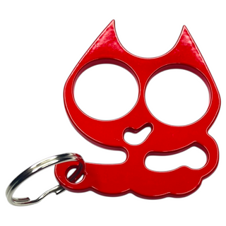 Kitty Cat Keychain-Red