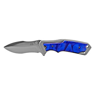 4.75" Stainless Steel Spring Assisted Nessmuk Point Folding Pocket Knife
