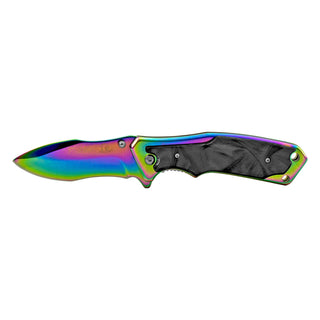 4.75" Stainless Steel Spring Assisted Nessmuk Point Folding Pocket Knife