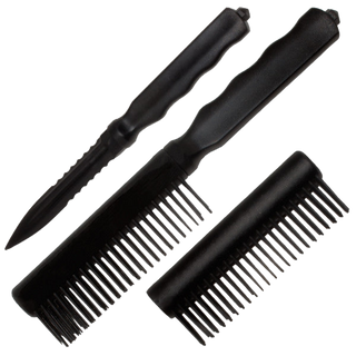 Black Plastic Comb Brush
