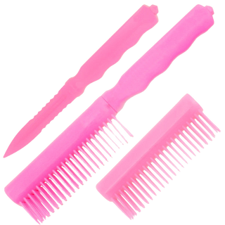 Pink Plastic Comb Brush