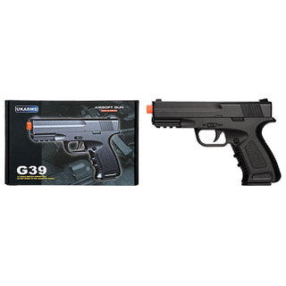 G39B Spring Metal Compact Training Pistol w/ Safety (Black)