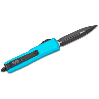 Microtech UTX-85 D/E OTF Automatic Knife Turquoise (3.1" Black) 232-1TQ