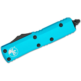 Microtech UTX-85 D/E OTF Automatic Knife Turquoise (3.1" Black) 232-1TQ