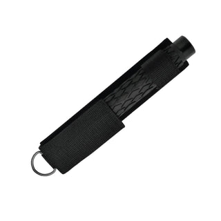 21" Heavy Duty Black Expandable Baton with Rubber Grip Handle