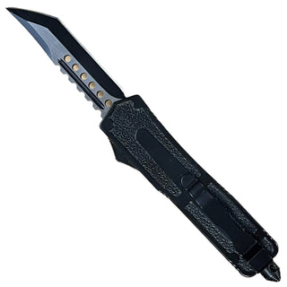 9" Automatic OTF Out the Front Tanto Blade Wolf -Black