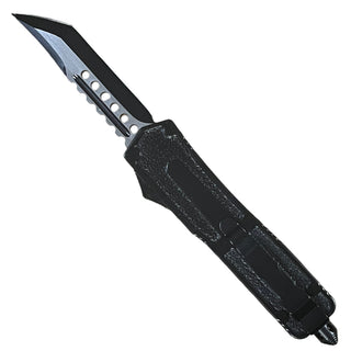 9" Automatic OTF Out the Front Tanto Blade Wolf -Rainbow