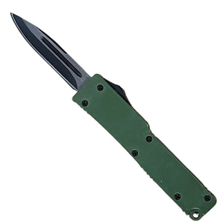 5.1" Automatic Micro OTF Straight Blade -Green