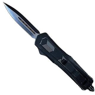 9" Automatic OTF (Out The Front) Double-Sided Blade Black