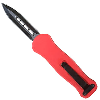 5.3" Automatic Micro OTF Double-Sided Blade-Bright Red