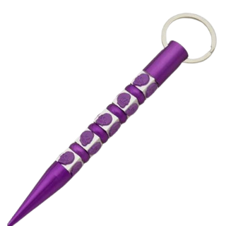 Purple Death Skull Kuboton Keychain
