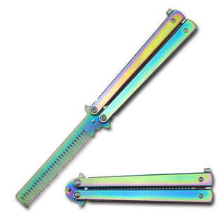 8.5 Butterfly Comb Stainless Steel Titanium Coating