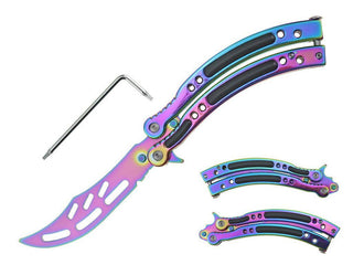 9 5/8″ CS Curve Handle Butterfly Trainer -Iridescent