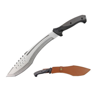 18.5″ Full Tang Tactical Kukri with Leather Sheath