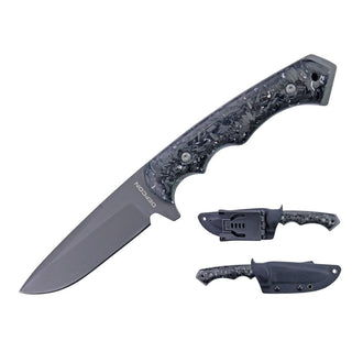 9″ D2 Tool Steel Full Tang Stonewash Blade with Kydex Sheath