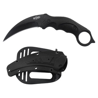 S-TEC 8″ Tactical Karambit Hunting Knife with ABS Plastic Sheath
