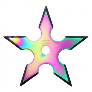 5-Point Rainbow Throwing Stars (3PC)