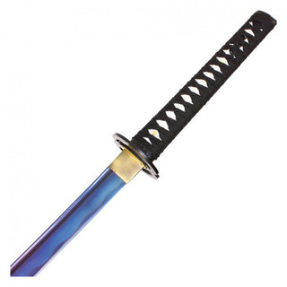 41.5" Black Katana with Blue Blade