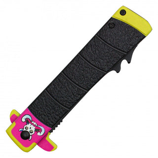 8" Assisted Opening Fantasy Pocket Knife- Pink/Black