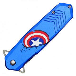 8" Assisted Opening Star Shield Pocket Knife- Captain