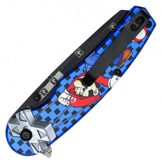 8" Assisted Opening Blue Plumber Pocket Knife